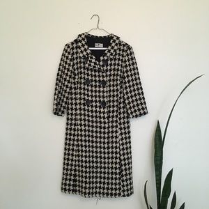 Vintage houndstooth coat